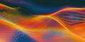 Abstract colorful digital wave pattern with vibrant gradient flow Royalty Free Stock Photo