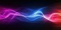 Abstract colorful wave of light and motion