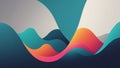 Abstract colorful wave pattern background Royalty Free Stock Photo