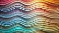Abstract colorful wave pattern background design featuring smooth curves and gradual color transitions. Generative AI Royalty Free Stock Photo