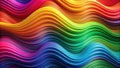 Abstract colorful wave pattern background design for visual art projects. Generative AI Royalty Free Stock Photo