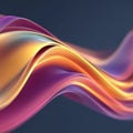 Abstract colorful wave patterns with smooth gradients. Royalty Free Stock Photo