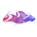Abstract colorful wave shape forming dynamic flowing background