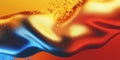 Abstract colorful wave texture background in orange and blue Royalty Free Stock Photo