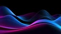 Abstract colorful waves pattern and abstract wavy waves. Neon color palette