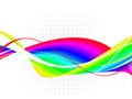 Abstract colorful waves-Vector Illustration Royalty Free Stock Photo
