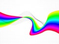 Abstract colorful waves-Vector Illustration Royalty Free Stock Photo
