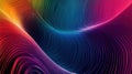Abstract Colorful Wavy Lines Pattern, Dynamic Geometric Background Royalty Free Stock Photo