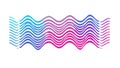 Abstract colorful wavy lines, vibrant and dynamic fluid pattern, vector design Generative AI Royalty Free Stock Photo