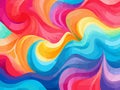 Abstract Colorful Whirlwind Art Background