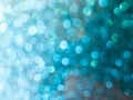 Abstract colorful white to blue bokeh gradient effect texture on black background. glitter modern lights defocused look luxury Royalty Free Stock Photo