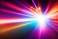 abstract colorfull design background of light with stripes of colourful rays moving, ai generative Royalty Free Stock Photo