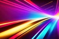 abstract colorfull design background of light with stripes of colourful rays moving, ai generative Royalty Free Stock Photo