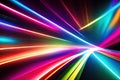 abstract colorfull design background of light with stripes of colourful rays moving, ai generative Royalty Free Stock Photo