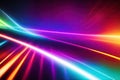 abstract colorfull design background of light with stripes of colourful rays moving, ai generative Royalty Free Stock Photo