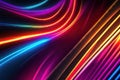 abstract colorfull design background of light with stripes of colourful rays moving, ai generative Royalty Free Stock Photo