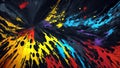 Abstract colors burst could refer to a concept around the colors Royalty Free Stock Photo