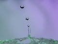 Abstract Colors colliding drops different fluids funds forms Royalty Free Stock Photo