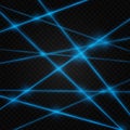 Abstract colors laser beam. Transparent is isolated on a black background. Royalty Free Stock Photo