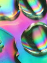 Abstract Colors Rainbow Drops reflexes macro background blur Royalty Free Stock Photo