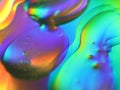 Abstract Colors Rainbow Drops reflexes macro background blur Royalty Free Stock Photo