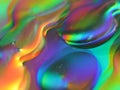 Abstract Colors Rainbow Drops reflexes macro background blur Royalty Free Stock Photo