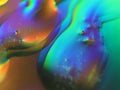 Abstract Colors Rainbow Drops reflexes macro background blur Royalty Free Stock Photo