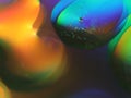 Abstract Colors Rainbow Drops reflexes macro background blur Royalty Free Stock Photo