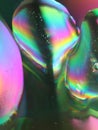 Abstract Colors Rainbow Drops reflexes macro background blur Royalty Free Stock Photo