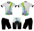 Abstract colors on sports t-shirt Royalty Free Stock Photo