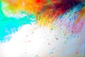 Abstract coloured ink in the water, Paint mixing Royalty Free Stock Photo