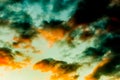 Abstract coloured sky