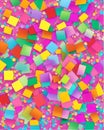 Abstract coloured squares