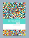 Abstract colourful template background with triangle.