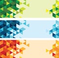 Abstract colourful triangle background