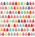 Abstract colourful vector background with rain Royalty Free Stock Photo