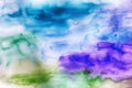 Abstract colourful watercolor background Royalty Free Stock Photo