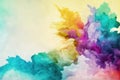 Abstract colourful watercolor background. Created with Generative AI Royalty Free Stock Photo