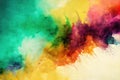 Abstract colourful watercolor background. Created with Generative AI Royalty Free Stock Photo