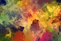 Abstract colourful watercolour background