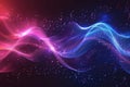 Abstract Colourful Wave Background, Data Transfer concept. Generative AI