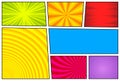 Abstract comic frames composition Royalty Free Stock Photo