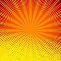 Abstract comic orange background for style pop art design. Royalty Free Stock Photo