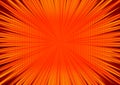 Abstract comic orange background for style pop art design. Retro burst template backdrop. Royalty Free Stock Photo