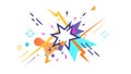 Abstract comic-style explosion burst, symbolizing impactful surprise, vector design Generative AI Royalty Free Stock Photo