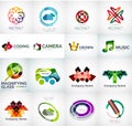 Abstract company logo vector collection Royalty Free Stock Photo