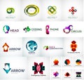 Abstract company logo vector collection Royalty Free Stock Photo