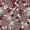 An abstract complex mosaic seamless vetor pattern