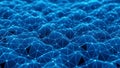 Abstract blue digital network grid with connected nodes and lines Royalty Free Stock Photo