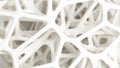Abstract complex organic spongy structure. Bone tissue. 3d render illustration Royalty Free Stock Photo
